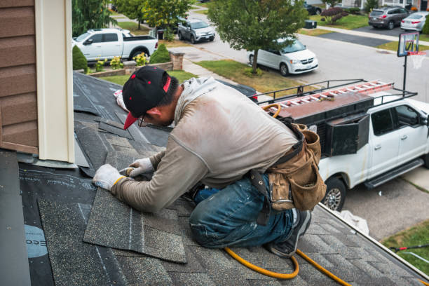 Professional Flat Roof Repair technician working in La Crosse, VA